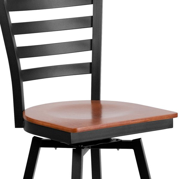 Restaurant Stool, Ladder Back, Chy Seat, Frame Material: Metal