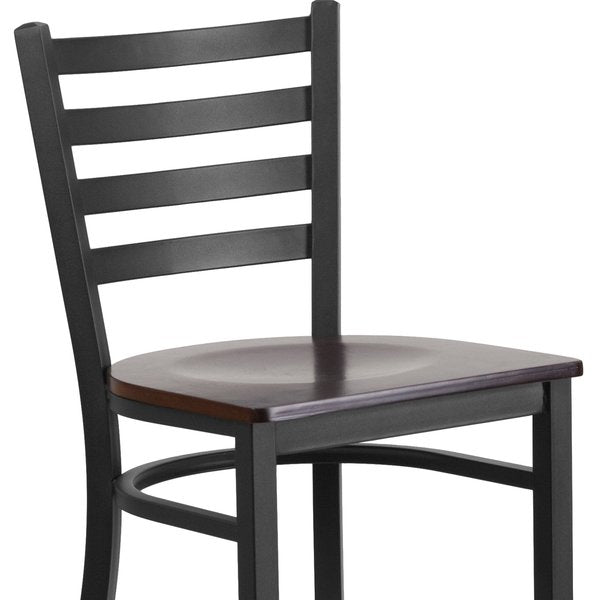 Restaurant Stool, Ladder Back, Wal Seat