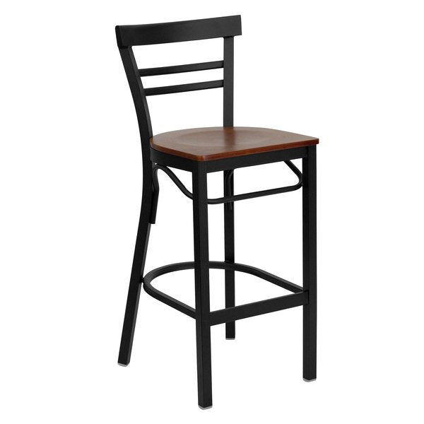 Restaurant Stool, Ladder Back, Chy Seat, Material: Wood