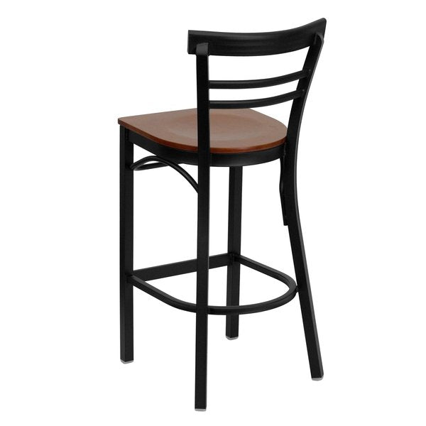 Restaurant Stool, Ladder Back, Chy Seat, Material: Wood
