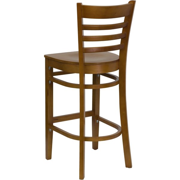 Wood Barstool, Ladder Back, Cherry Wood