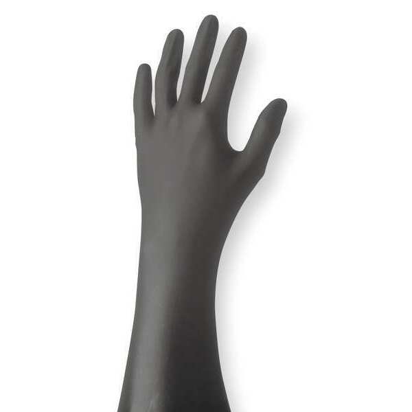 Single Use Gloves, Nitrile, Powder Free, Black, L, 50 PK