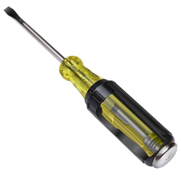 Demolition Slotted Screwdriver 1/4 in Round