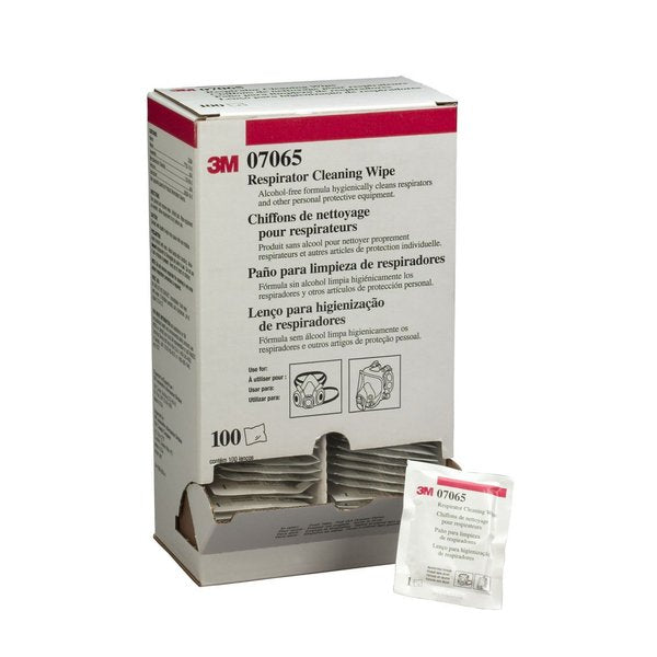 Respirator Cleaning Wipes, Non-Alcohol, Individually Packaged Wipes, 100 Per Pack