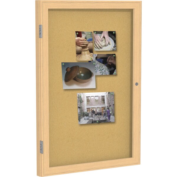 Enclosed Cork Bulletin Board 24