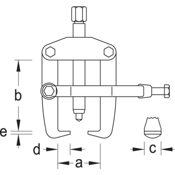 Puller, Clamping Yoke, 90 x 100mm