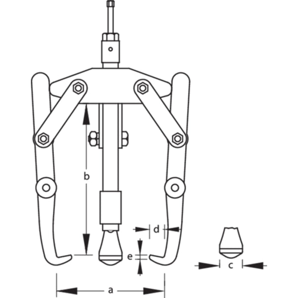 Puller, Hydraulic 3-Arm Pattern, 280 x 310