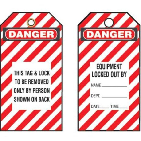 Tag, Danger This Tag, ., Rd/bl/wh, PK5