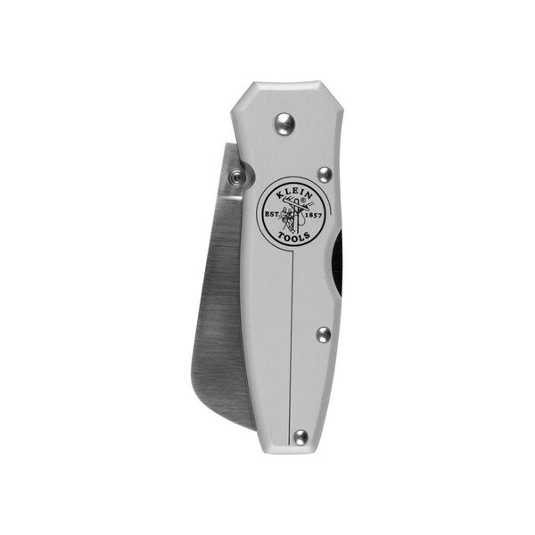 Lightweight Lockback Knife 2-1/2-Inch Coping Blade, Silver Handle