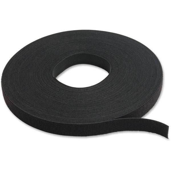 Reclosable Fastener, No Adhesive, 75 ft, 3/4 in Wd, Black