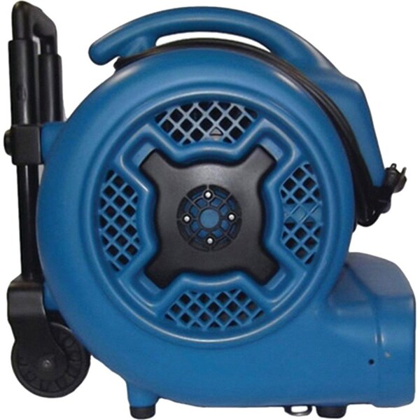 1 HP, 3600 CFM, 8.5 Amps, 4 Positions, 3 Speeds Air Mover with Telescopic Handle and Wheels