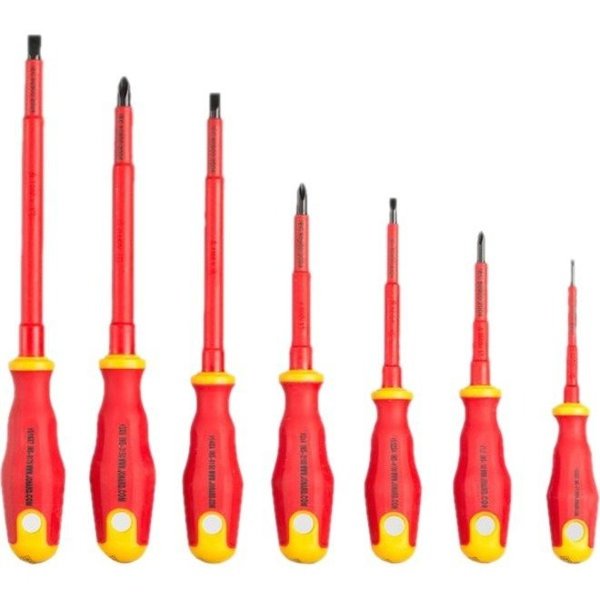 11 pc Insulated Tool Set, Includes Pliers and Screwdrivers, SAE