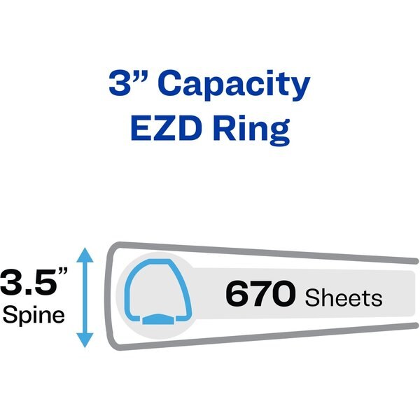 Binder, EZD Ring, Label Holder, 3