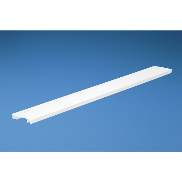 Wire Duct Cover, Hinging, White, L 6 Ft