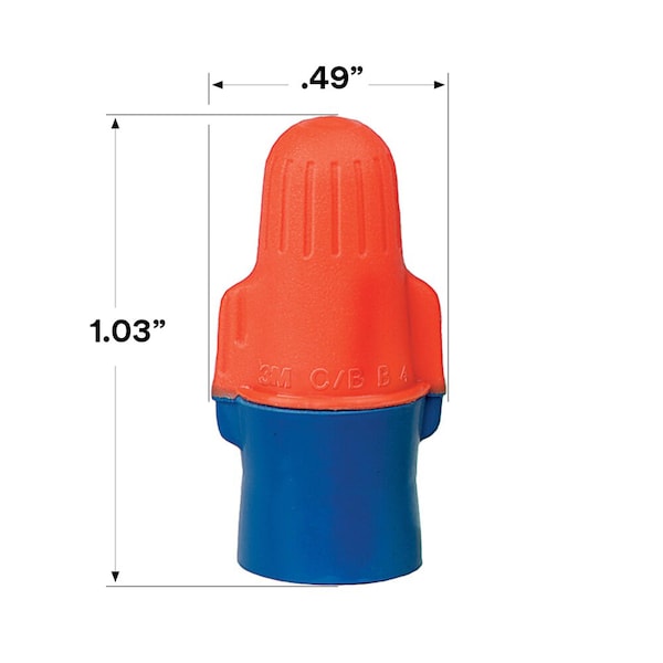 Twist On Wire Connector, 22-12 AWG, PK500
