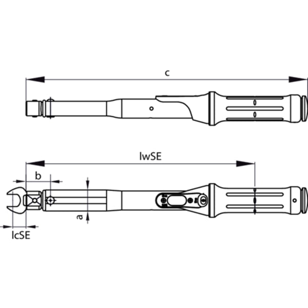 Torque Wrench, 14x18, 45-220ft/lb