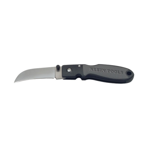 Lightweight Lockback Knife 2-1/2-Inch Sheepfoot Blade, Black Handle