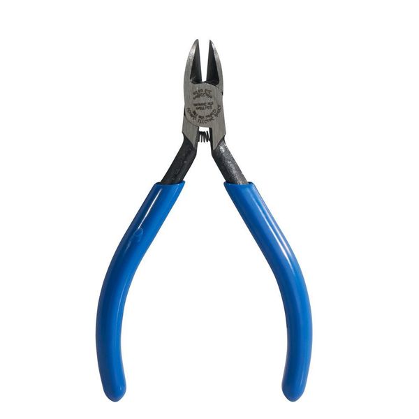 4 1/4 in Precision Diagonal Cutting Plier Semiflush Cut Narrow Nose Uninsulated