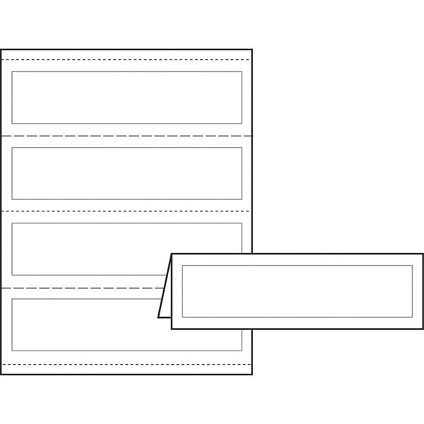 Medium Tent Cards, Embossed, Uncoat, PK100