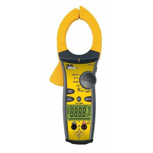 Clamp Meter, 4 digit LCD, 1,000 A, 2.0 in (51 mm) Jaw Capacity