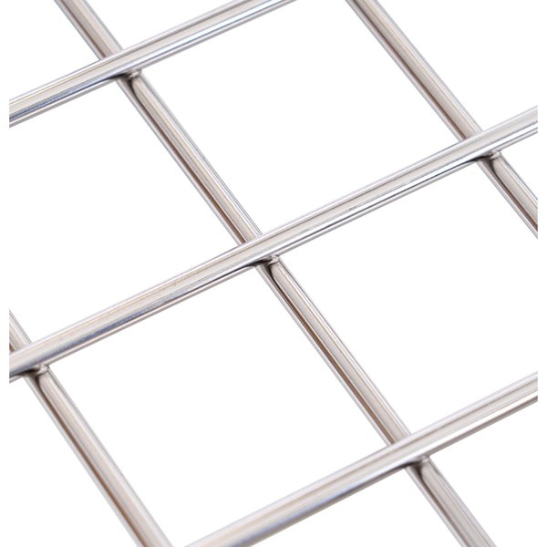 Wire Utility Cart with Double Pole Rack, 4.5 Bushel, Chrome