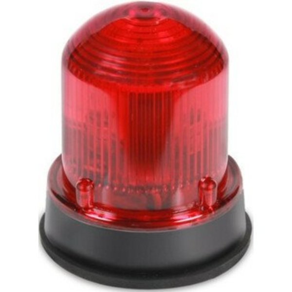 Warning Light, 12W Halogen, 120VAC, Red