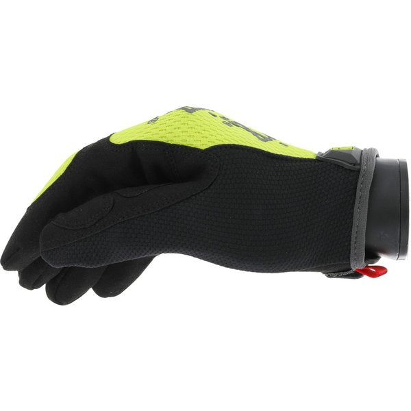 Hi-Vis Mechanics Gloves, XL, Yellow, Synthetic Leather, Trekdry(R)