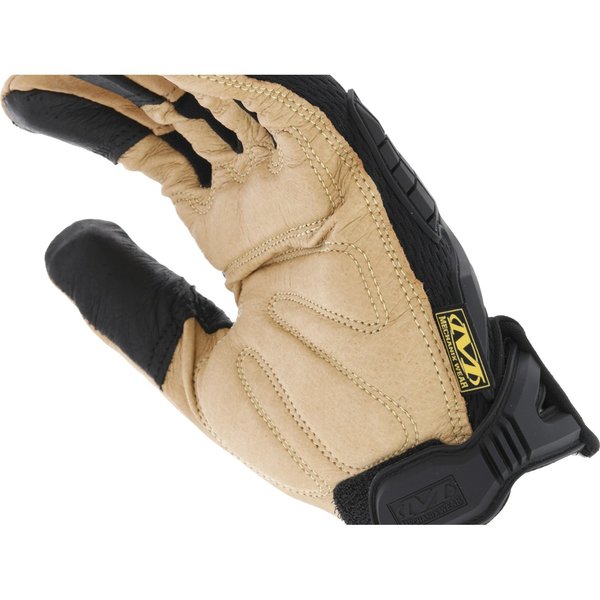 Mechanics Gloves, L, Black/Yellow, Single Layer, Spandex