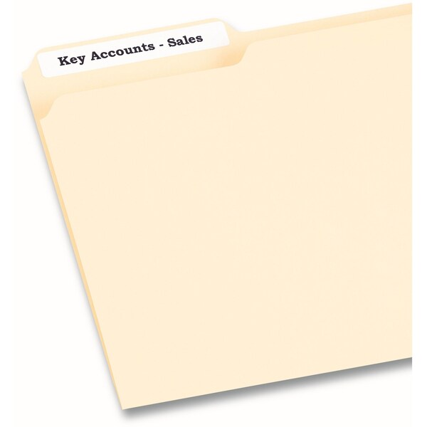 AveryÂ® White File Folder Labels for Laser and Inkjet Printers 8366, 2/3