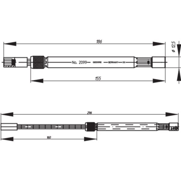 Telescopic Extension, 1/4