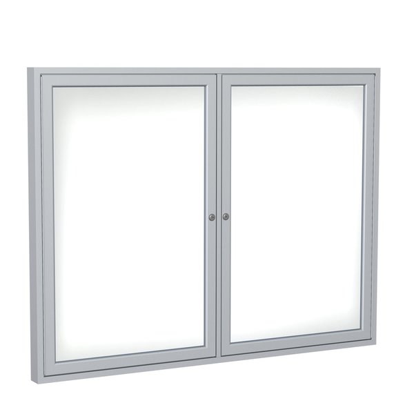 2-Door Enclosed Whiteboard 36