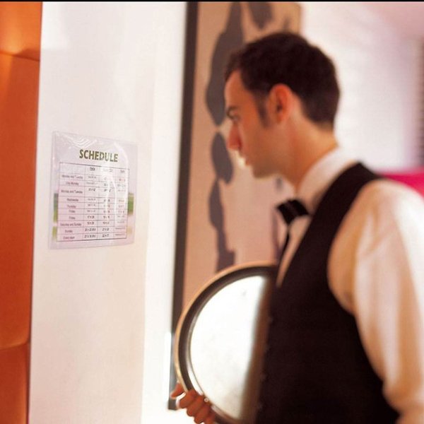 Sign Holder, Clear, 1/4 in. H, Adhesive, PK5