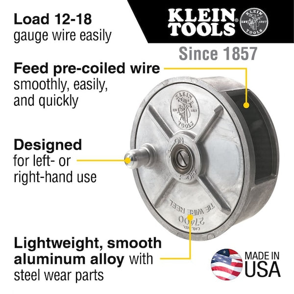 Tie Wire Reel, Lightweight Aluminum
