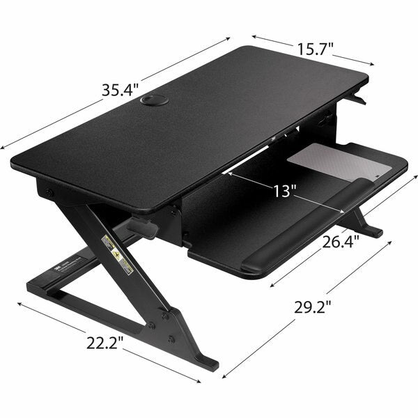 Rectangle Sit and Stand Desk, 35.4