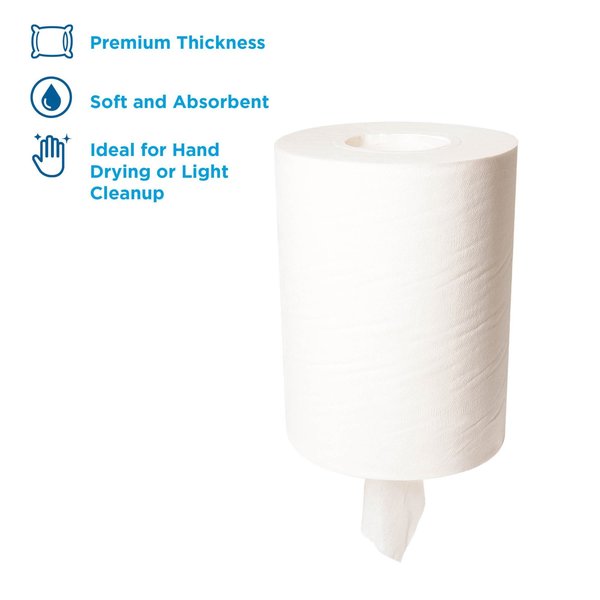 Soffpull Center Pull Paper Towels, 1, 275, 160 ft, White, 8 PK