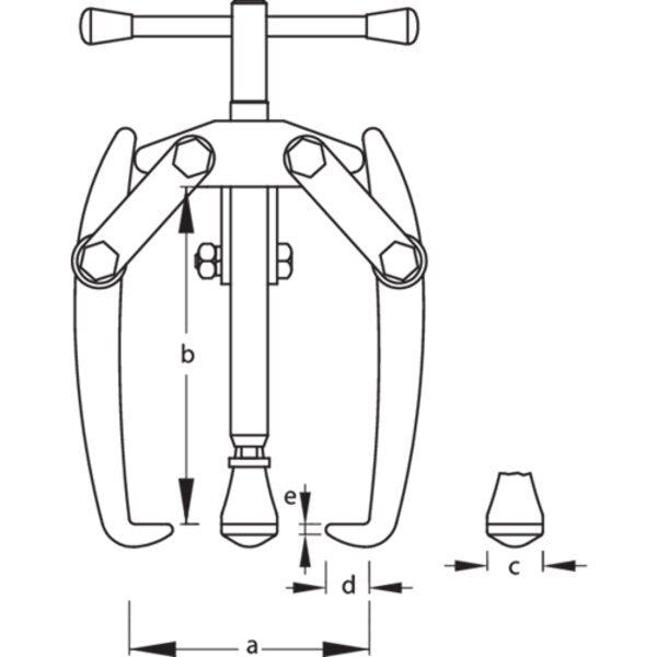 Battery-Terminal Puller, 3-Arm Pattern