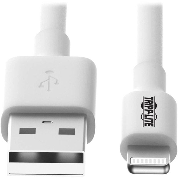 Charging Cable, Apple Lightning, White, 3ft
