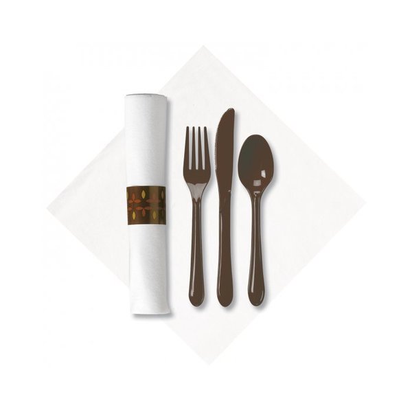 Dinner Napkin/Cutlery, Pre-Rolled, PK50