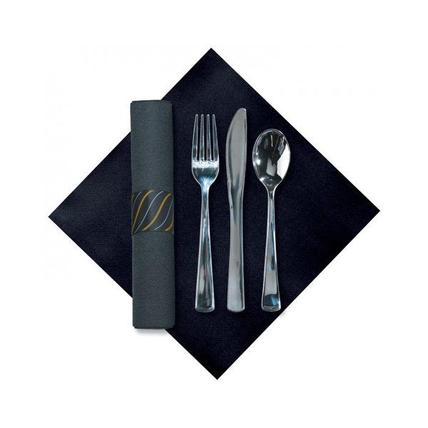 Dinner Napkin/Cutlery, Pre-Rolled, PK50