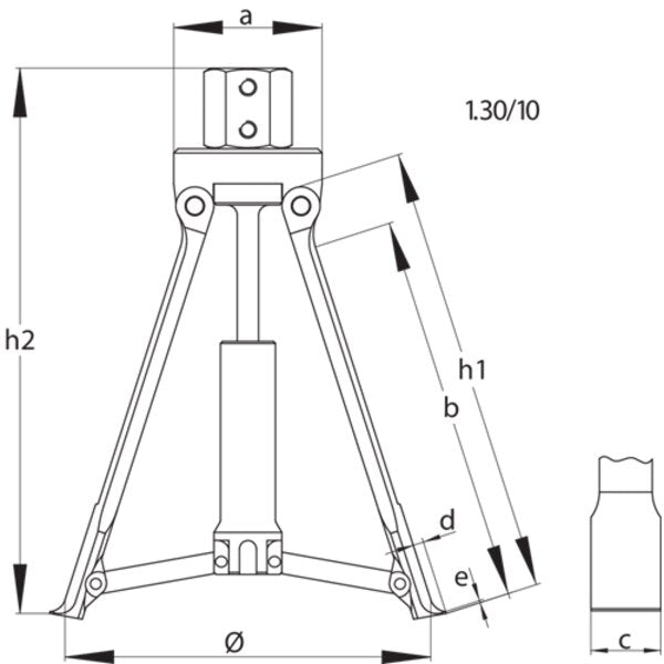 Internal Extractor, 60-160mm