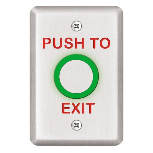 Exit Push Button, 2-7/8 in. W