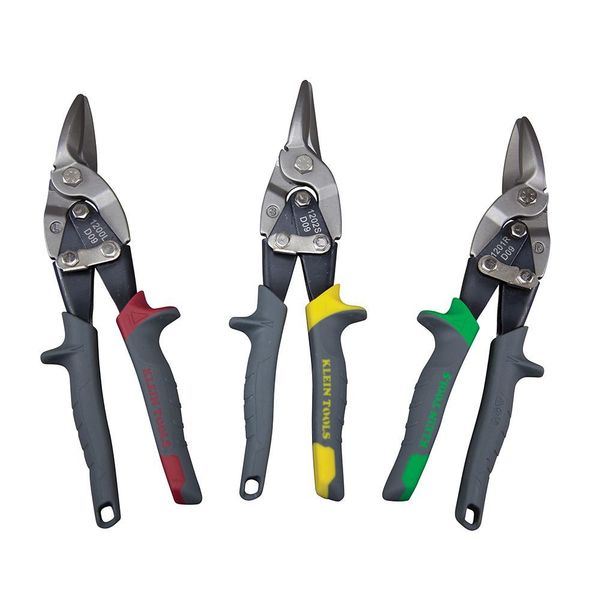 Aviation Snips, Wire Cutter, Straight, Straight/Wide Curves, 10.063''
