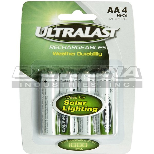 Battery 1.2 Volt Nickel Cadmium Ultralast Solar Lighting Battery
