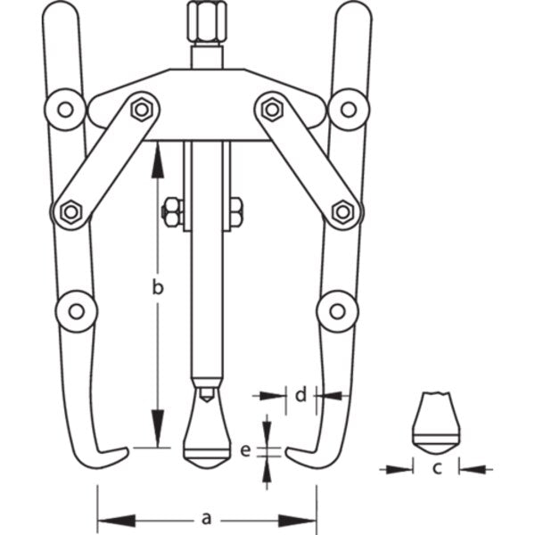 Fan Puller, 3-Arm Pattern, 150 x 200mm