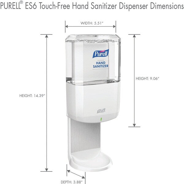 Touch-Free Hand Sanitizer Dispenser 1200mL - White