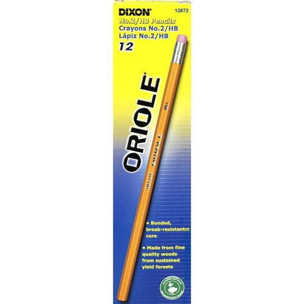 Pencil, Oriole, #2Hb, Yllw, PK72
