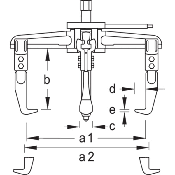 Universal Puller, 3-Arm Pattern, 580 x 400