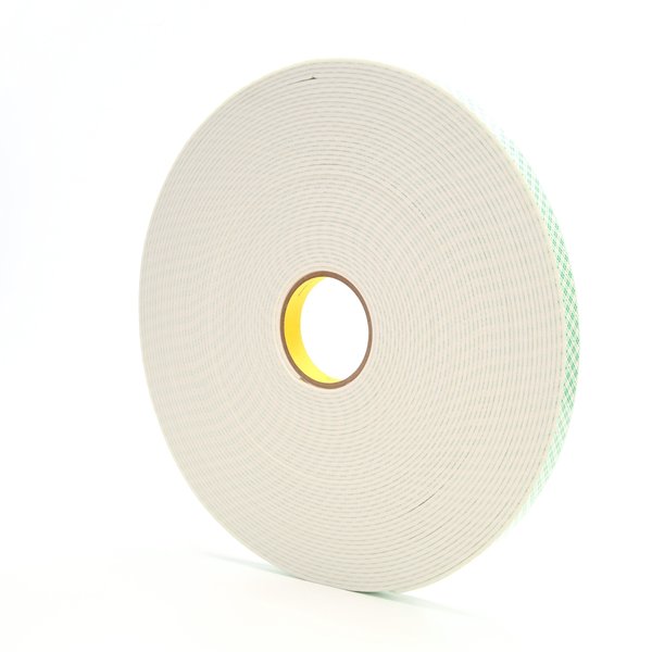 Double Coated Tape, Foam, Off White, PK12