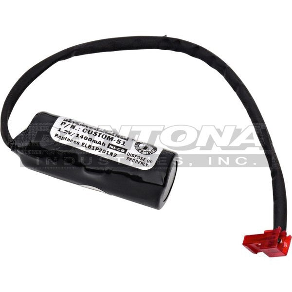 Battery 1.2 Volt Nickel Cadmium Dantona Emergency Lighting Battery