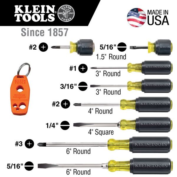 General Purpose Slotted Screwdriver 1/4 in Square